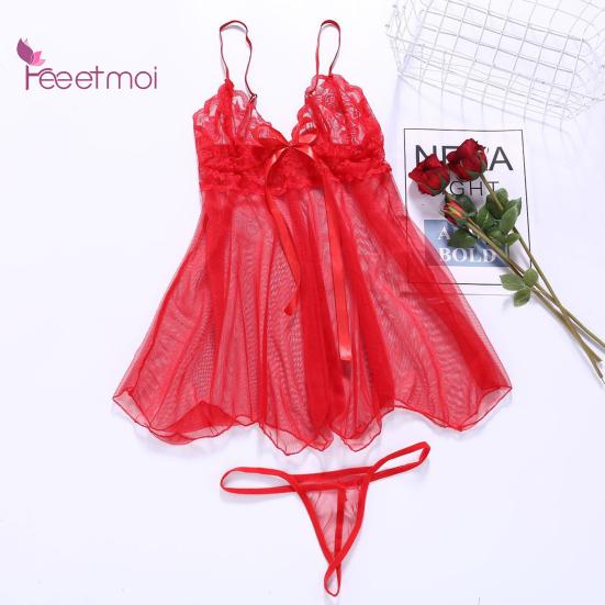 Pcs/Set Women Nightdress Backless Sleeveless Sexy Sleep Colthes Mesh Sexy Wear Lady Nighty