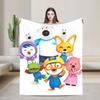 Loopy Pettys Crongs Eddys Pobys Cartoon Fuzzy blanket Pororos Throw blanket for  Sofa Bedding Lounge 200x150cm Bedspreads
