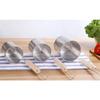 Stainless Steel Wooden Handle Frying Basket Strainer Dumplings Noodles Cooking Colanders Chef Basket Kitchen Sink Strainer Tools