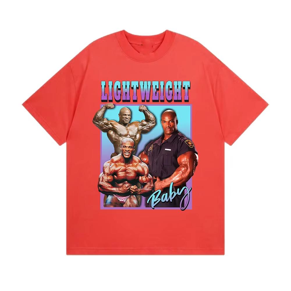 Ronnie Coleman Gym Lover Funny Graphic T Shirt Men Women Fashion Oversized Cotton T-shirts High Quality Bodybuilder T-shirts Top