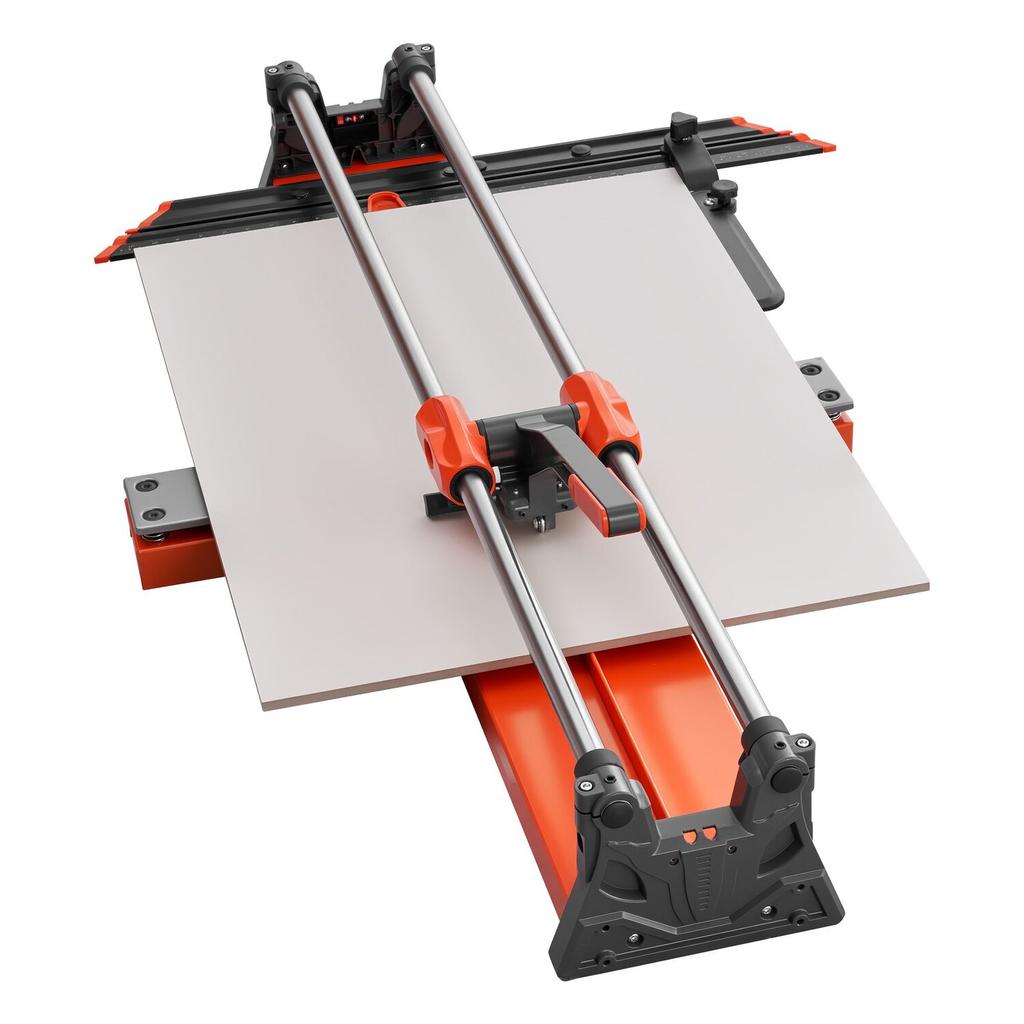 1000 mm Manual Tile Cutter, Upgraded Sliding Head Cutting Tool with Spring-Loaded Base, Angle Fence, Tungsten Carbide Cutting Wheel, Alignment Guide,