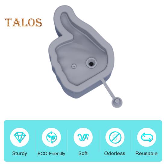 Silicone Ice Tray Middle Finger Thumb Ice Cube Mold BPA-Free Easy-Release Leak-Proof Dishwasher Safe Ice Maker for Whiskey Cocktails Coffee Drinks