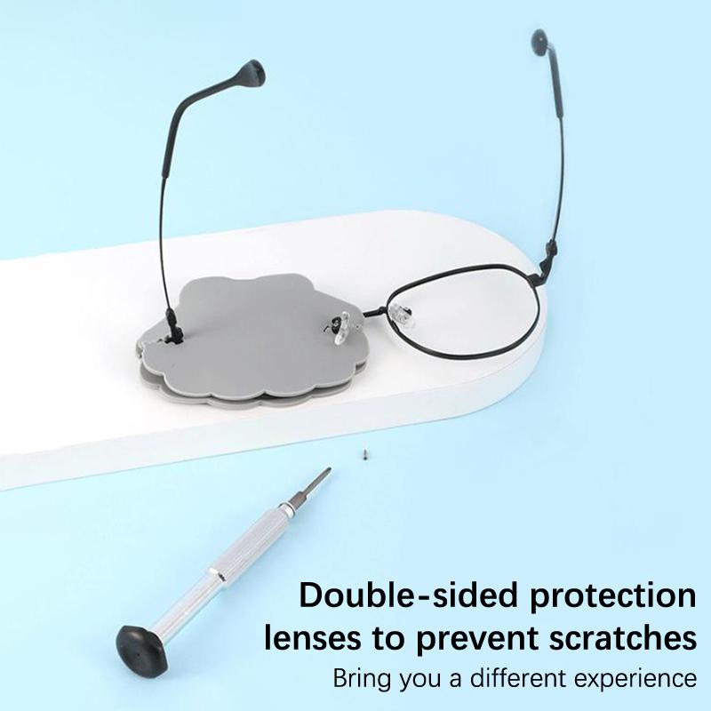 Double-Sided Silicone Glasses Lens Cover Protect Lens Scratch-Resistant Anti-Wear For Repairing Eyeglasses And Protecting Lenses
