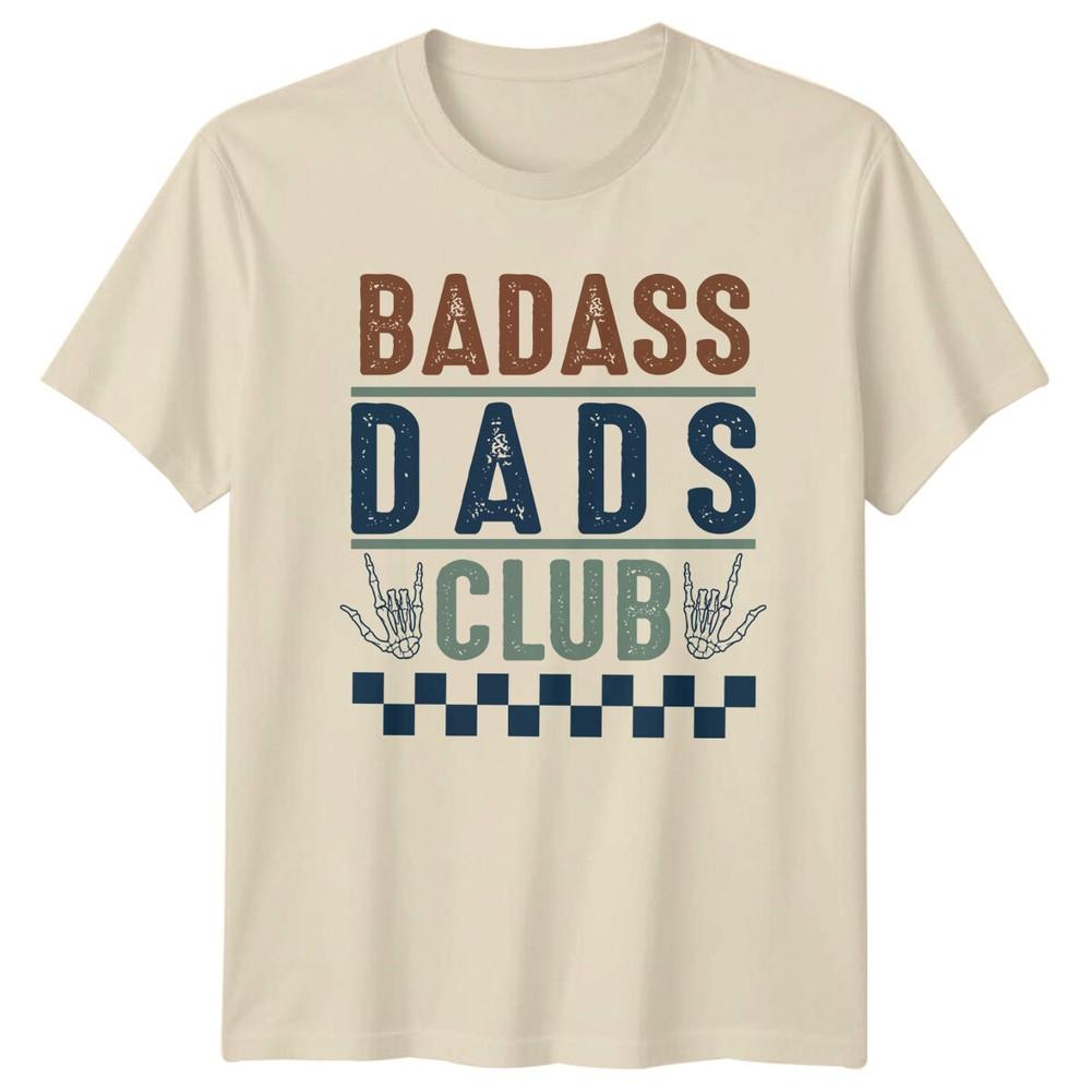 Badass Dads Club Rock Hand Fathers Day Graphic TShirt
