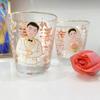 Rainbow Sheen Hand-Painted Glass Cup - Bling Design for Summer