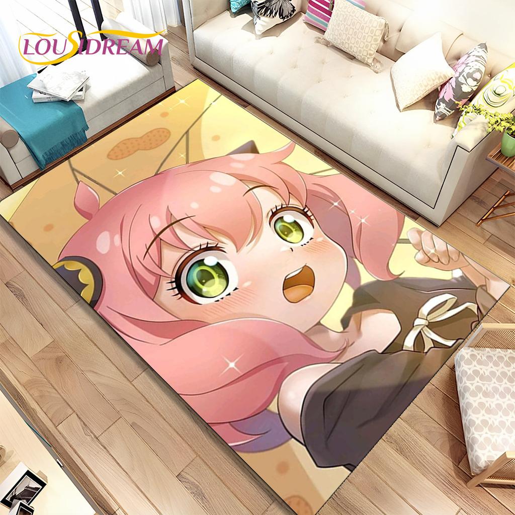 Japan Anime SPY×FAMILY Cartoon  Area Rug Large,Carpet Rug for Living Room Bedroom Sofa Doormat Decoration,kid Non-slip Floor Mat