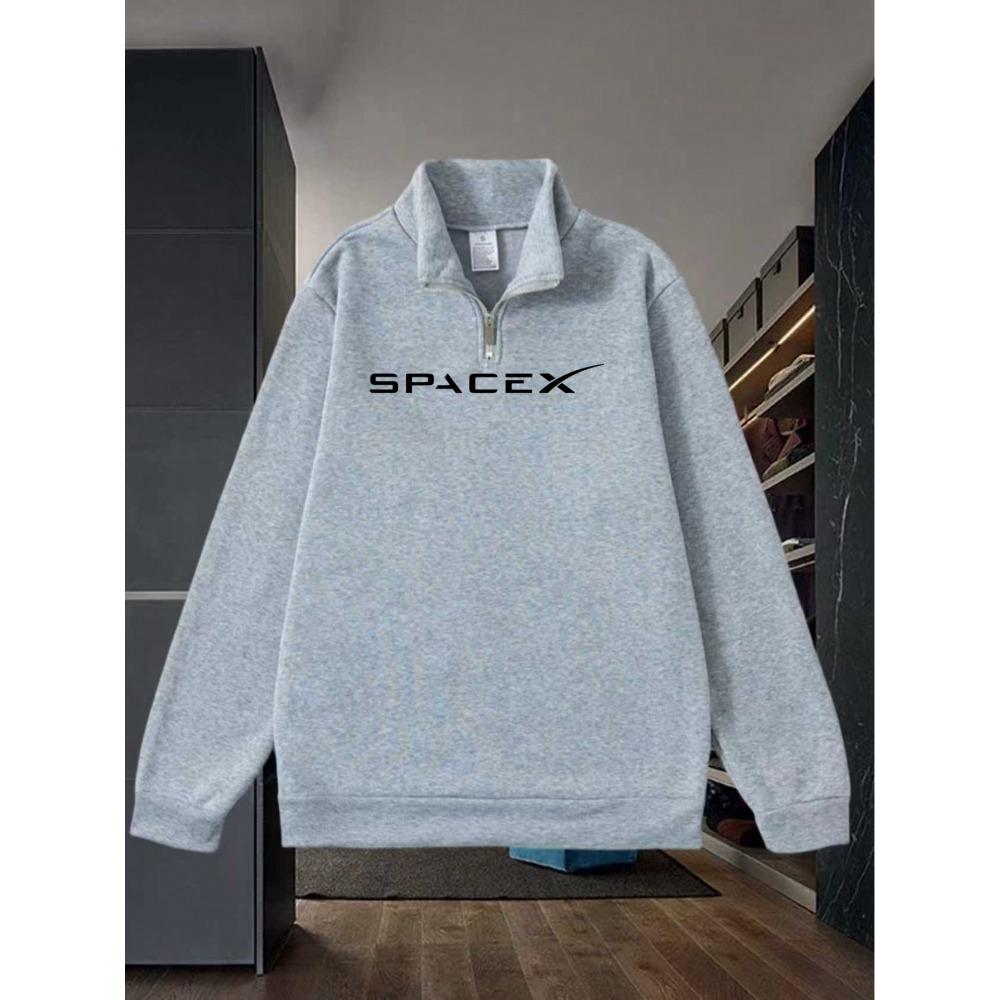 Herren Sweatshirt mit halbem Stehkragen und Reißverschluss, Modischer Pullover, Geeignet für den täglichen Gebrauch, Neues Oberteil für Frühling, Herbst, Winter