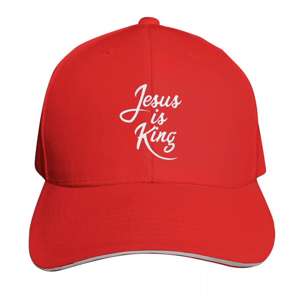 Jesus är min Kung Kristendom Katolsk Keps Mode Casual Basebollkepsar Justerbar Hatt Hip Hop Sommar Unisex Basebollkepsar