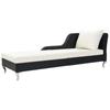 Day and Night - Day and Night Garden Lounger with Black Synthetic Rattan Cushion