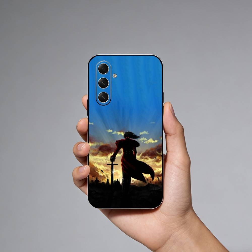 H-Hellsing Anime Cool Phone Case For Samsung Galaxy A73,A72,A71,A70,A52,A51 Others Soft Black Cover