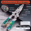 Portable Multifunctional Foldalbe Wire Stripping Pliers Folding Safe Voltage Test Pen Anti-slip Thickened Electrician Pliers