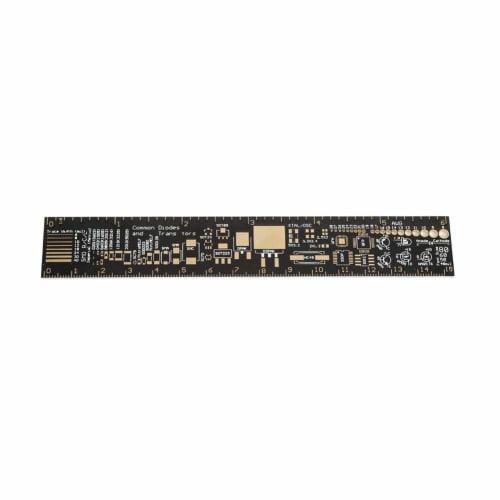 Hilitand 15cm Printed Circuit Board Ruler, 6.3 Inch, Multifunctional, Gold-Plated PCB Ruler