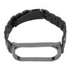 Smartwatch Armband Edelstahl Anti-Verlust mit Doppelschnalle Faltschließe für Mi Band 6Schwarz