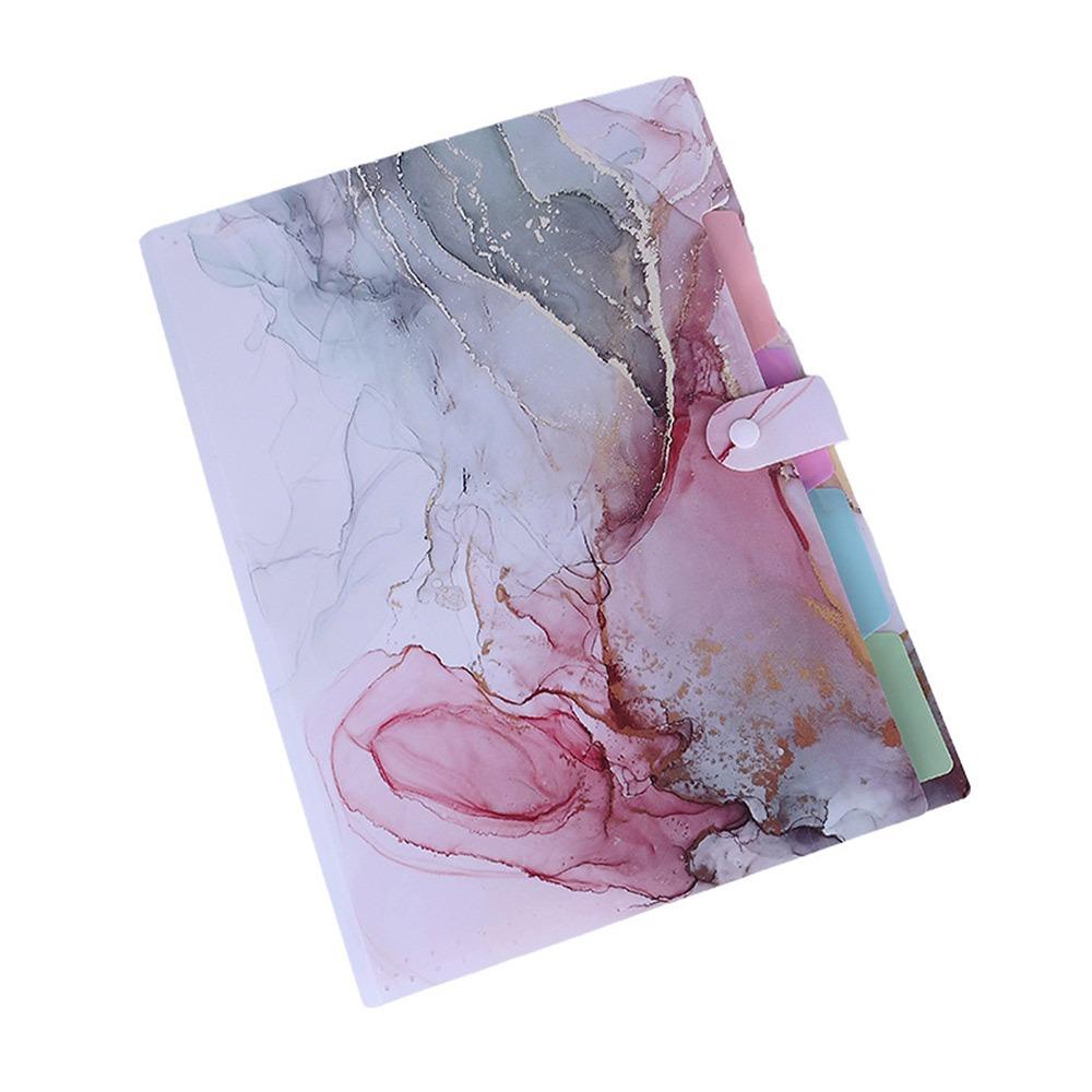 Paintings Collection Book File Folder Multi Layered Document Binder Contract Clamp Data File Bag