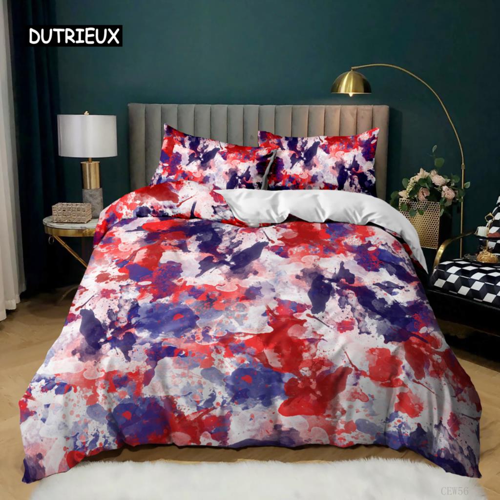 Nationalflagge Bettbezug Set King Size Kreatives Amerikanische Flagge Bettwäscheset für Teenager Erwachsene Mikrofaser Einzel Doppel Bettdeckenbezug