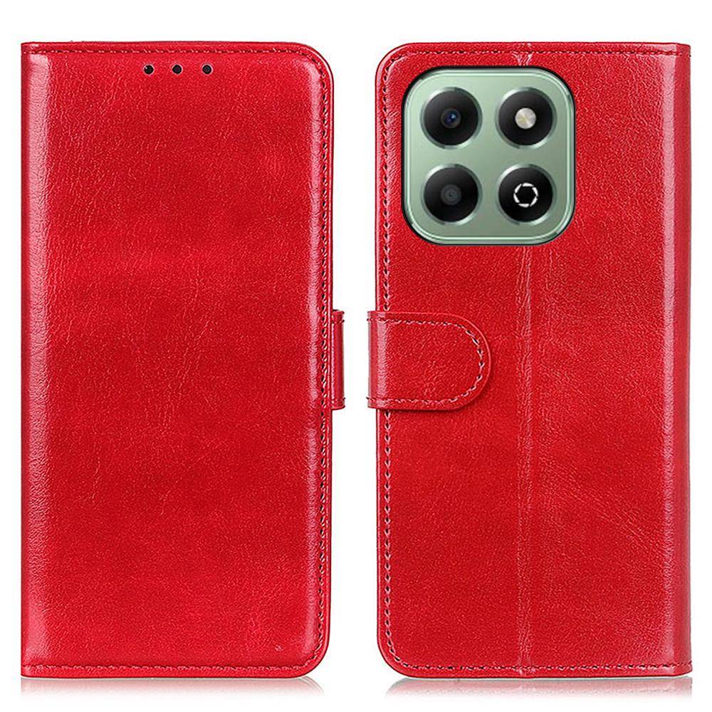 Für Honor X6b 4G Hülle Crazy Horse Textur PU Leder Handy Ständer Hülle