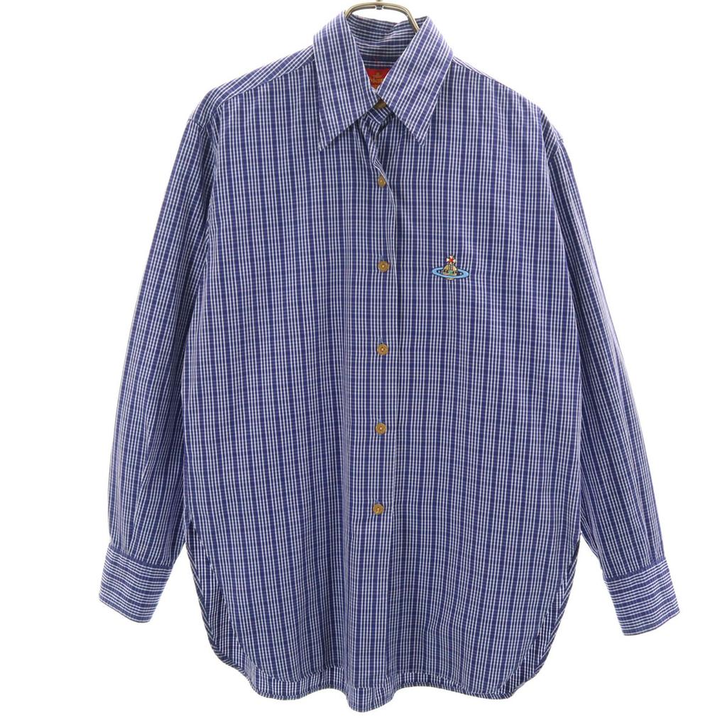 Vivienne Westwood Made in Italy Old Check Pattern Long sleeve shirt 1 Women Used