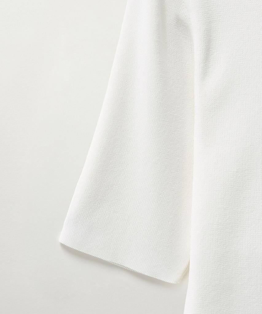 Seteo (W) Square Slim Fit Half Knit White