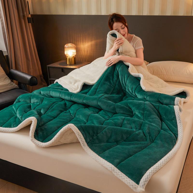 

Ультрамягкое трехслойное стеганое детское флисовое одеяло для осени/зимы 180x200 cm