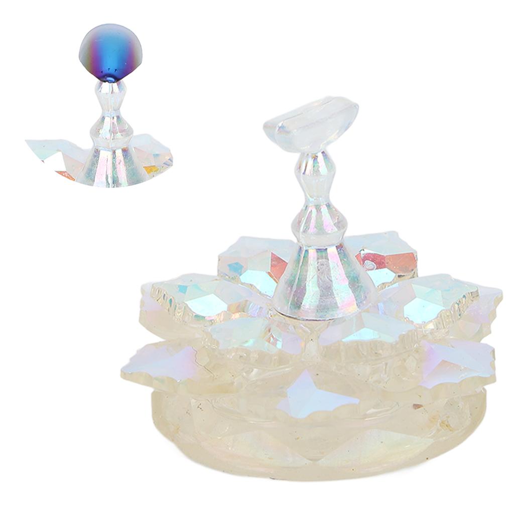 Nail Tips Stand Holder Magnetic Nail Practice Display Holder for False Nail Tip Manicure Tool