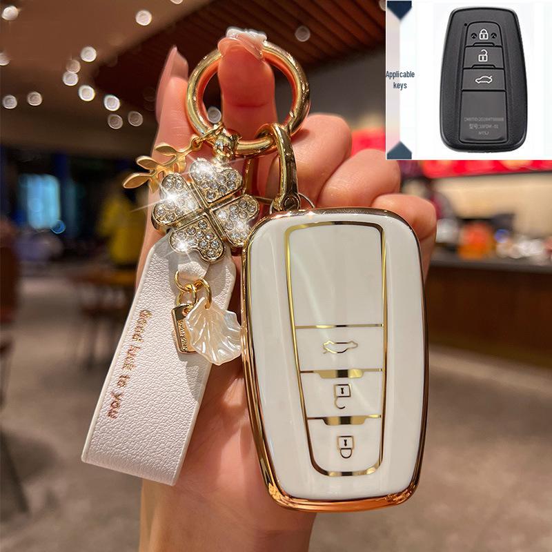 

Key Cover for Toyota: Fits 23 Models Including Highlander, 8th Gen Camry, Asia Dragon, RAV4, Rongfang, and CHR.