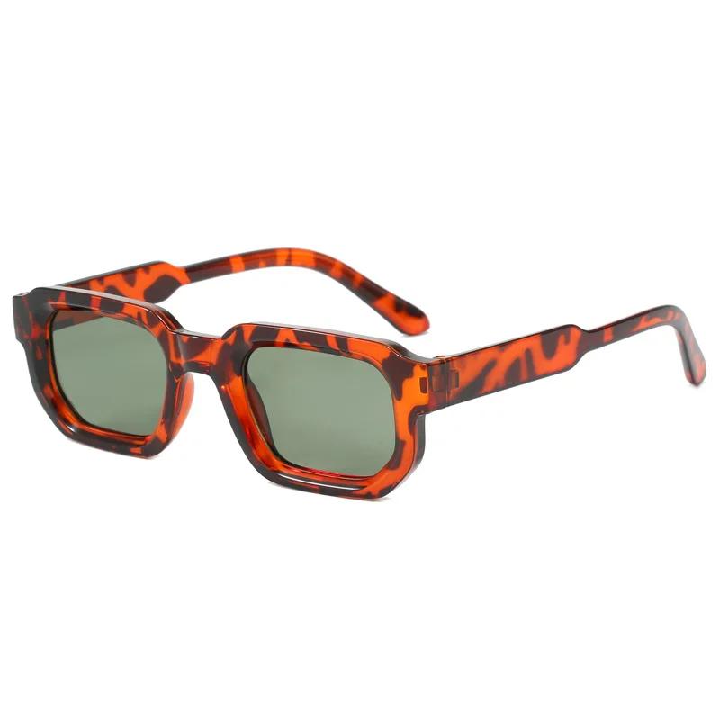 New Fashionable Square Small Frame Women'S Sunglasses Retro Ultra Light Neutral Premium Uv400 Sunscreen Sunglasses