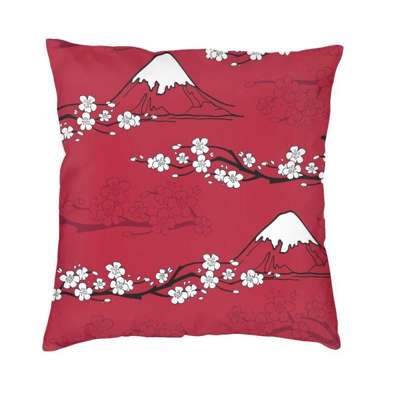 Watercolor Sakura Cherry Blossoms Pillow Case 40X40Cm Home Decoration Japanese Floral Modern Cushion Cover Car Pillowcase