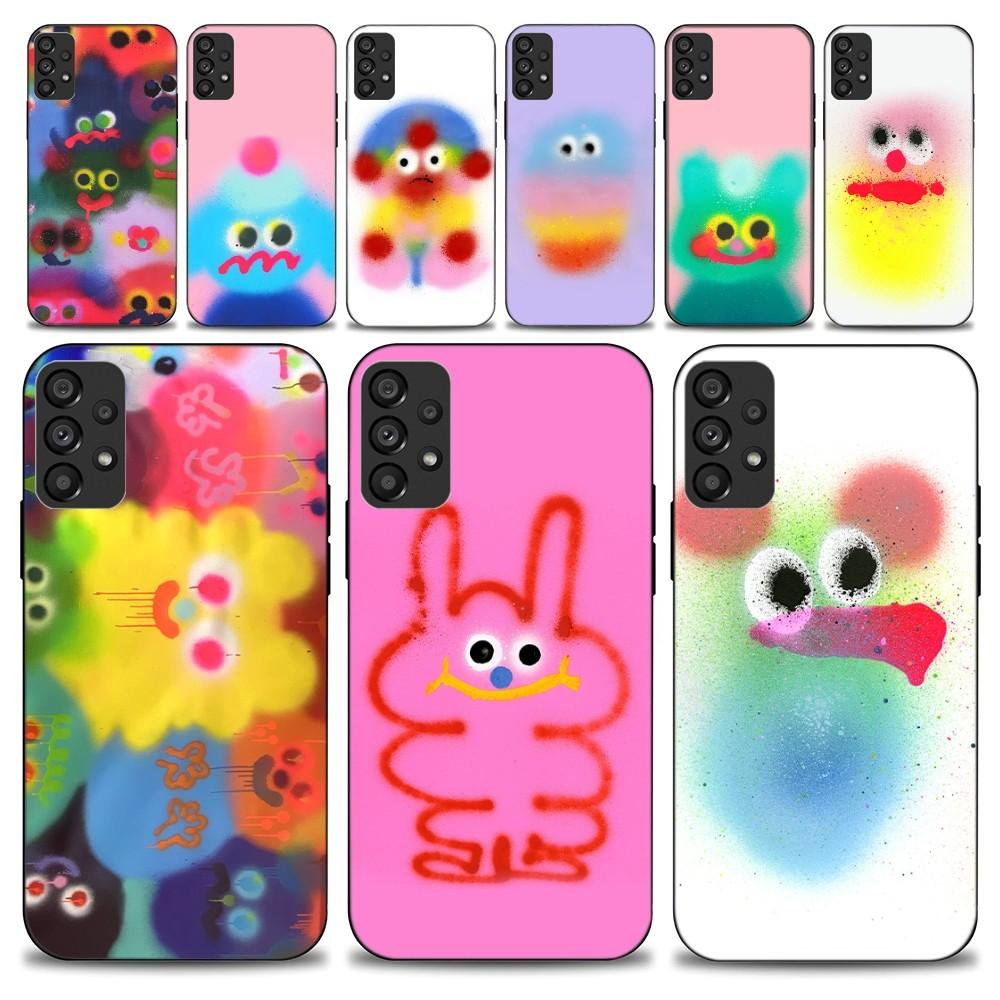 

Jon Burgerman Art Phone Case For Samsung Galaxy S22 S23 Ultra S21 S20 FE Plus Note 20 Soft Cover