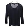 Burberry Sanyo Shokai Silk Long Sleeve Cut 2 Black Women Used