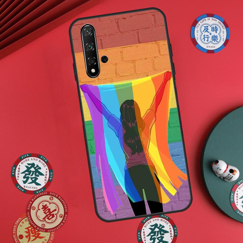 Gay Lesbian LGBT Rainbow Pride For Huawei Nova 11i 8i 12i 12s 9 10 SE Y60 Y70 Y90 Y72 Y73 Y61 Y91 P60 Pro P30 P40 Lite Case