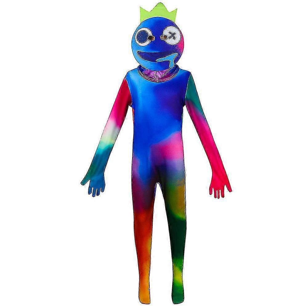 Mike Mike Rainbow Friends Kostüm Kinder Jungen Blaues Monster Wiki Cosplay Horrorspiel Halloween Jumpsuit Karneval Geburtstagsparty Kostüm J