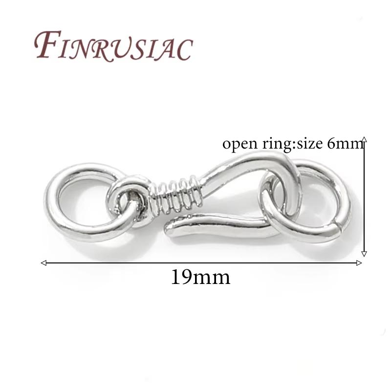 

Rhodium Plated Jewelry Clasps,Connectors For Bracelet Accessories,DIY Jewelry Making Supplies,Necklace Clasps 1 piece