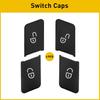 Black Lock Button Switch Patch Unlock Trim Sticker Cover For W212 Benz W204 X204