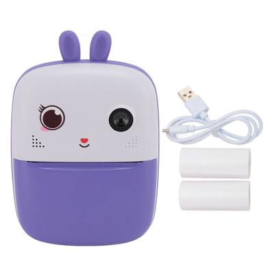 2.4 Inch Kids Print Camera 48M Resolution 1080P HD Front Rear Dual Cameras 1800mAh Cartoon Digital