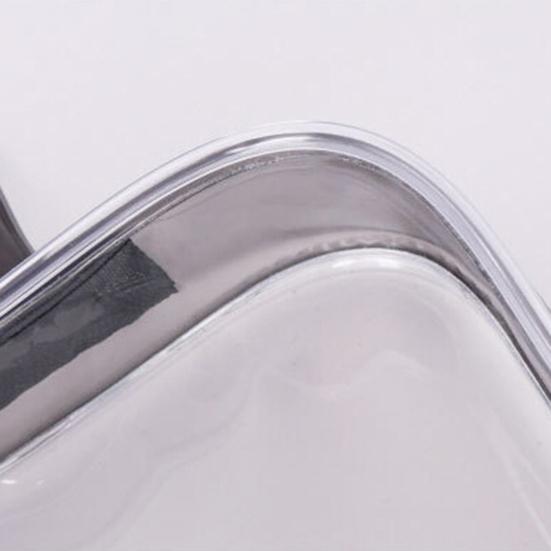 Transparent PVC Waterproof Travel Cosmetic Storage Makeup Wash Bag Zipper Pouch
