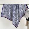90*90cm Square Luxury Brand Women Scarf Silk Print Designer Hijabs Female Neckerchief Scarves Wrap Headband Bandana