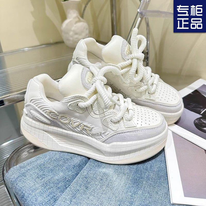 2025 new platform-soled campus sports and leisure bread shoes women's autumn skateboard shoes trendy cool sports shoes versatile