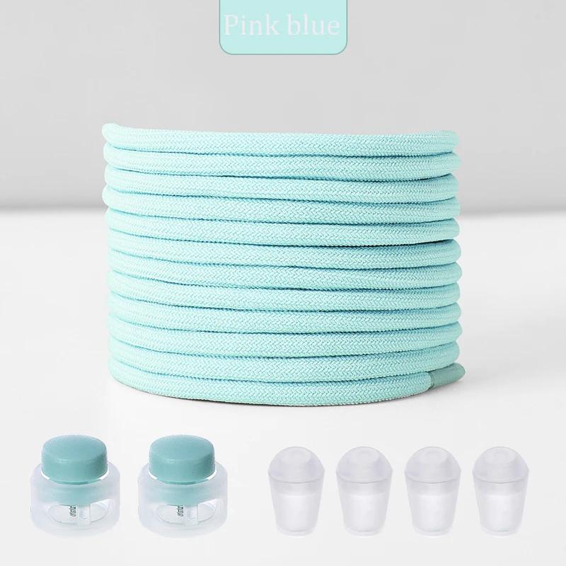 New No Tie Shoeaces Elastic Round Tieless Shoe Laces Sneakers Spring Lock Shoelace Quick Without Ties Shoes Lace for Kids Adult