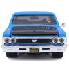 Maisto 1/24 Scale Chevrolet Chevelle 1966 Blue Custom Classic Muscle Series / Diecast Model Car, Finished Product, 31333