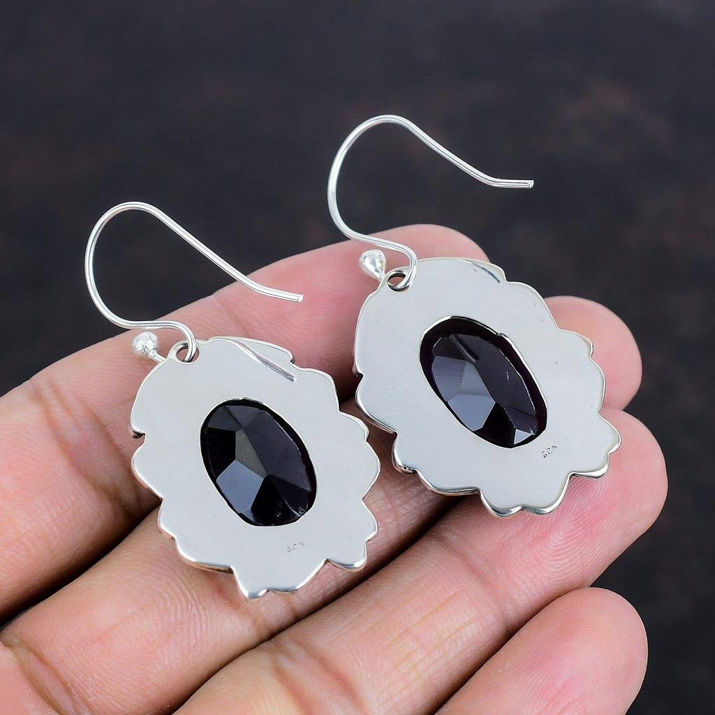 Faceted African Amethyst Earring Natural Gemstone Jewelry 925 Sterling Silver Earrings Handmade Stylish Earring Dainty Earring Wedding Gifts