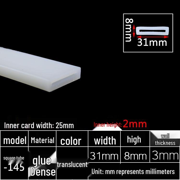High-Temperature Resistant Silicone Square Tubing: Durable, Customizable, Aging-Resistant Rubber Sheath and Hollow Sealing Strip.