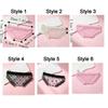 Korean Style Briefs Shape Cosmetic Bag Creative Decorative Triangle Makeup Bag Lace Trim with Zipper Toiletry Bag for Home