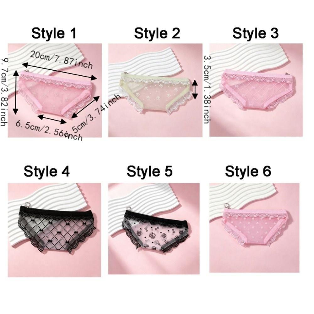 Korean Style Briefs Shape Cosmetic Bag Creative Decorative Triangle Makeup Bag Lace Trim with Zipper Toiletry Bag for Home
