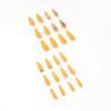 Full Diamond Series Wear Nail Orange Nail Art Rhinestone Temperament Nail Art Nail Patch Press on nail