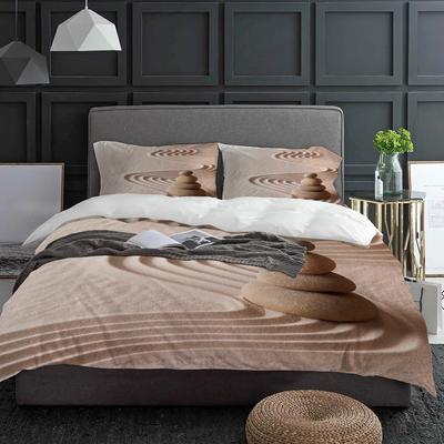 Zen Garden Stones Sand Bedding Set 3pcs Boys Girls Duvet Cover Pillowcase Kids Adult Quilt Cover Double Bed Set Home Textile