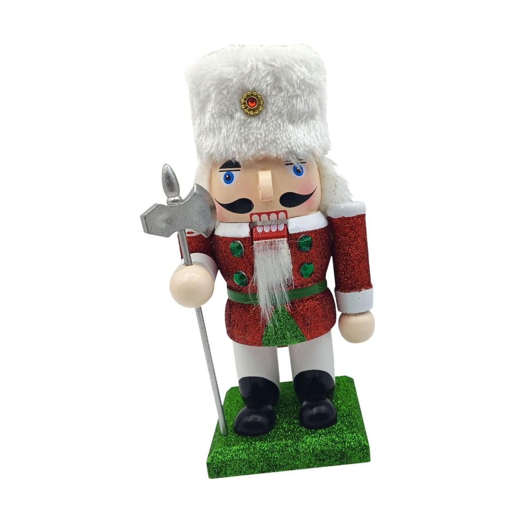 Nutcracker Figurine Crafts Wooden Nutcracker for Tabletop Shelves Birthday