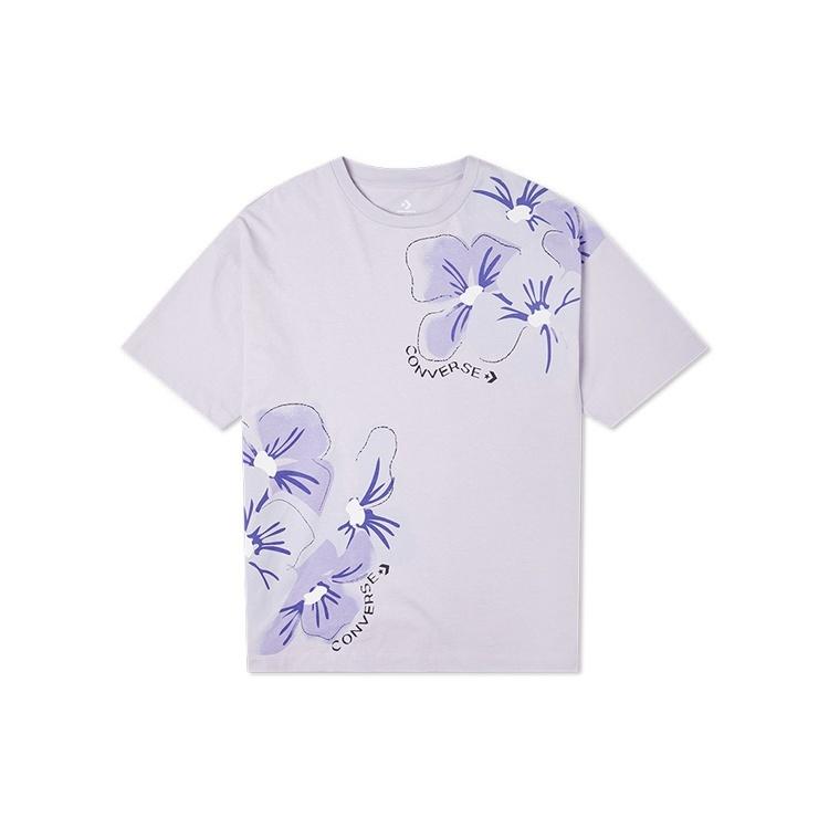 (WMNS) Converse Infinite Lilac IWD Oversized T-Shirt Asia Sizing  Purple  Women s 10022422-A01 S