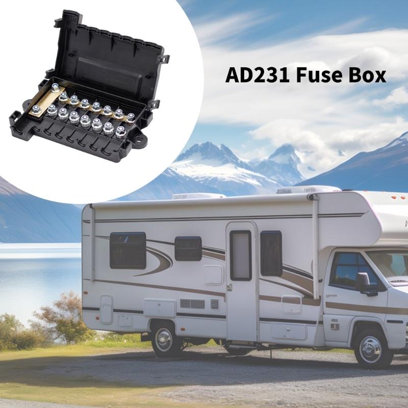 Universal Automotive Fuses Box Heat Dissipation Metal Plastic Construction For Electrical Systems Boat Car Protection