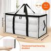 Large Capacity Quilt Storage Bag Transparent Quilt Clothes Sorting Bag Luggage Moving Packaging Bag Special Artifact