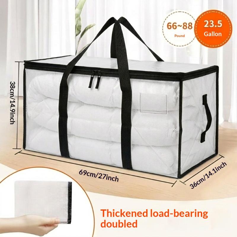 Large Capacity Quilt Storage Bag Transparent Quilt Clothes Sorting Bag Luggage Moving Packaging Bag Special Artifact